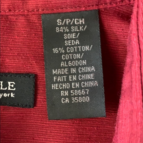 Silk and cotton NWT button down shirt - Picture 3 of 4